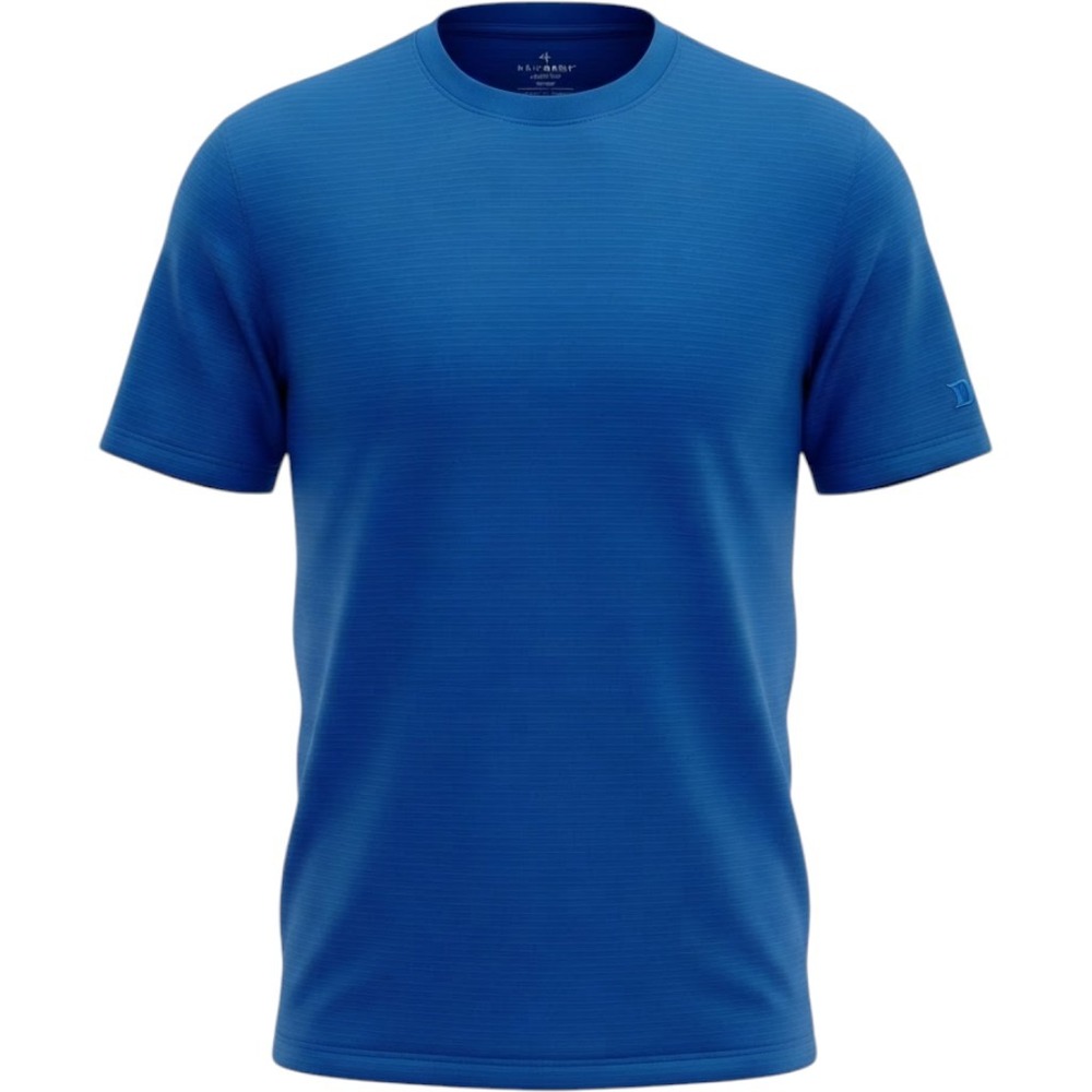 Grand Slam Golf Mens Large Blue Performance T-Shirt Short Sleeve Micro Stripe